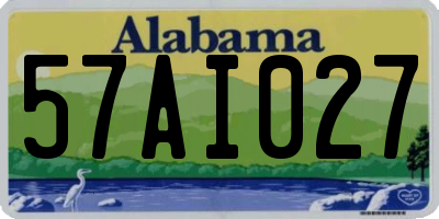 AL license plate 57AI027