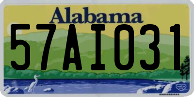 AL license plate 57AI031