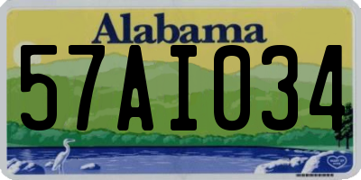 AL license plate 57AI034