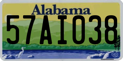 AL license plate 57AI038