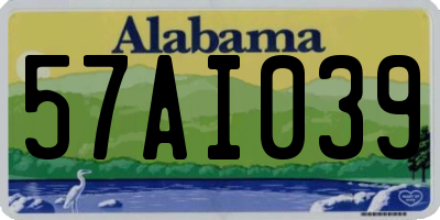 AL license plate 57AI039