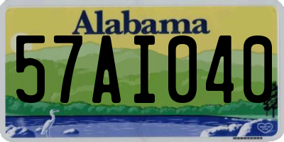 AL license plate 57AI040