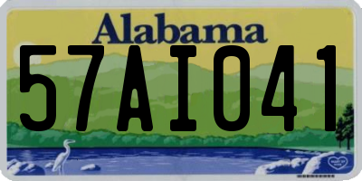 AL license plate 57AI041
