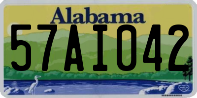AL license plate 57AI042