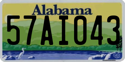 AL license plate 57AI043