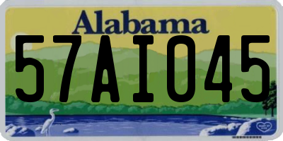 AL license plate 57AI045