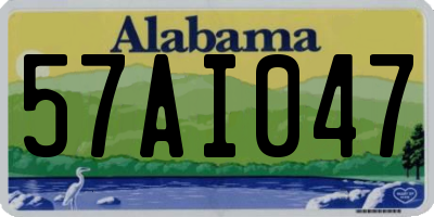 AL license plate 57AI047