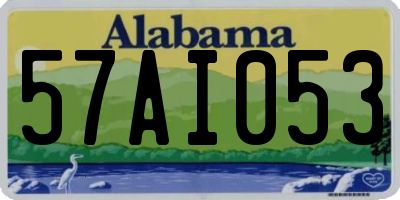 AL license plate 57AI053