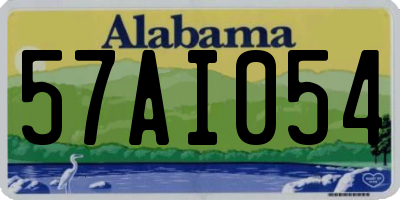 AL license plate 57AI054