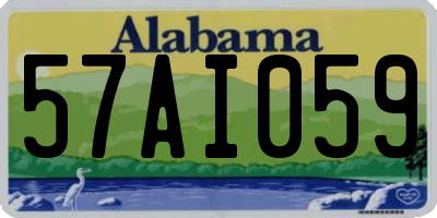 AL license plate 57AI059