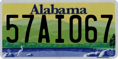 AL license plate 57AI067