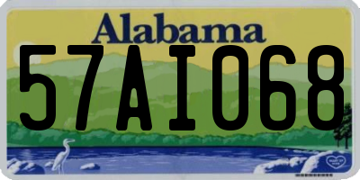 AL license plate 57AI068
