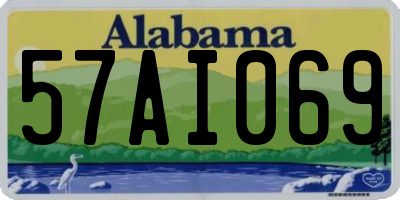 AL license plate 57AI069