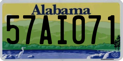 AL license plate 57AI071