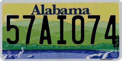 AL license plate 57AI074