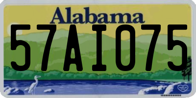 AL license plate 57AI075