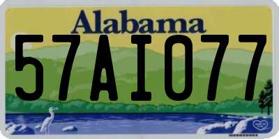 AL license plate 57AI077
