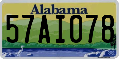 AL license plate 57AI078