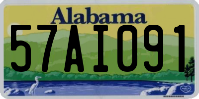 AL license plate 57AI091