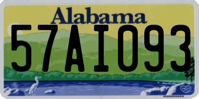 AL license plate 57AI093