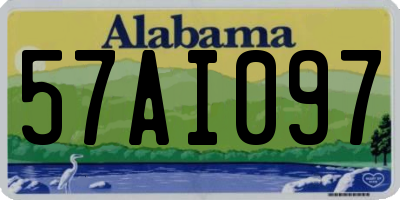AL license plate 57AI097