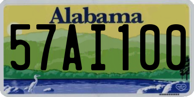 AL license plate 57AI100