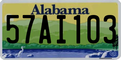 AL license plate 57AI103