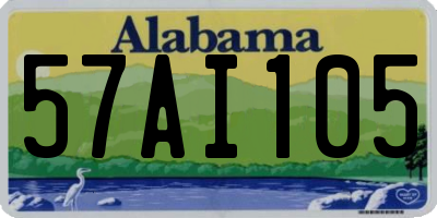 AL license plate 57AI105