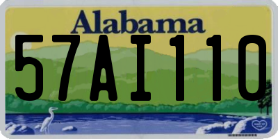 AL license plate 57AI110