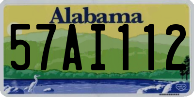 AL license plate 57AI112
