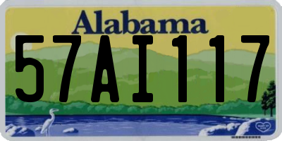 AL license plate 57AI117