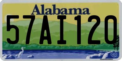 AL license plate 57AI120