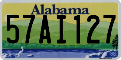 AL license plate 57AI127