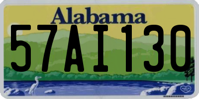 AL license plate 57AI130