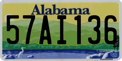 AL license plate 57AI136
