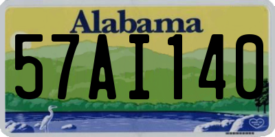 AL license plate 57AI140