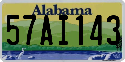 AL license plate 57AI143