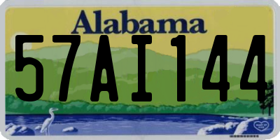 AL license plate 57AI144