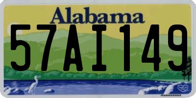 AL license plate 57AI149