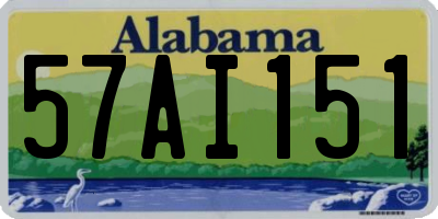 AL license plate 57AI151