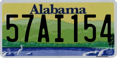 AL license plate 57AI154