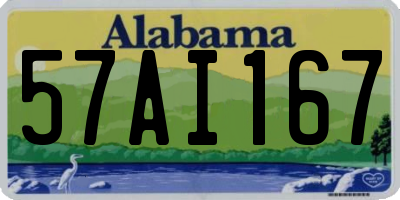 AL license plate 57AI167