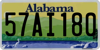 AL license plate 57AI180