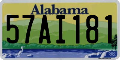 AL license plate 57AI181
