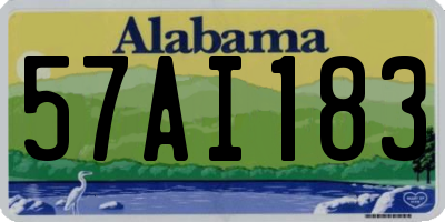 AL license plate 57AI183