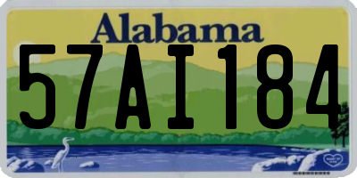 AL license plate 57AI184