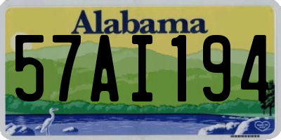 AL license plate 57AI194