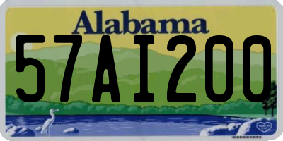 AL license plate 57AI200