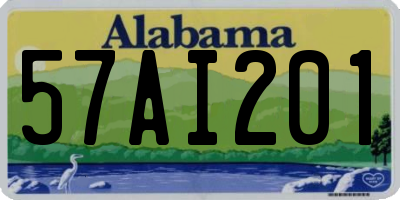 AL license plate 57AI201