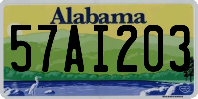 AL license plate 57AI203
